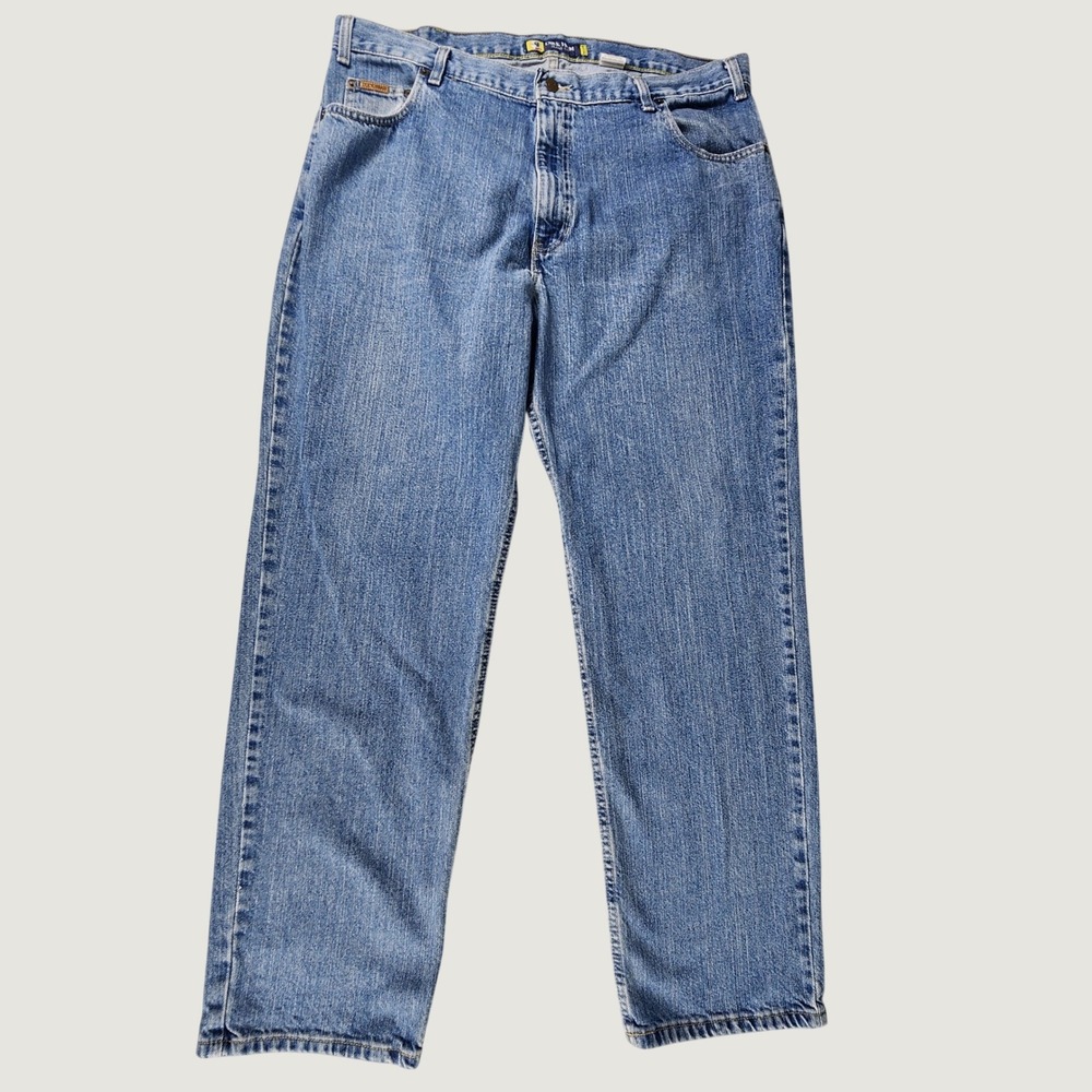 VTG Y2K Duck Head Jeans Mens 40x32 Relaxed Fit Medium Wash Blue Denim Cotton EUC